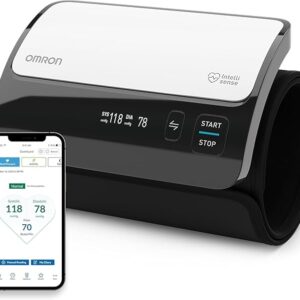 OMRON Evolv Bluetooth Wireless Upper Arm Blood Pressure Monitor - Clinically Validated Blood Pressure Arm Cuff - One-Piece Portable Monitor