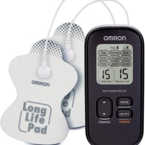 OMRON Max Power Relief TENS Unit Muscle Stimulator, Simulated Massage Therapy for Lower Back, Arm, Shoulder, Leg, Foot, and Arthritis Pain, Drug-Free Pain Relief (PM500)