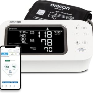 OMRON Platinum Upper Arm Blood Pressure Monitor - Clinically Validated Blood Pressure Arm Cuff - Use OMRON Connect App for Unlimited Free Measurements