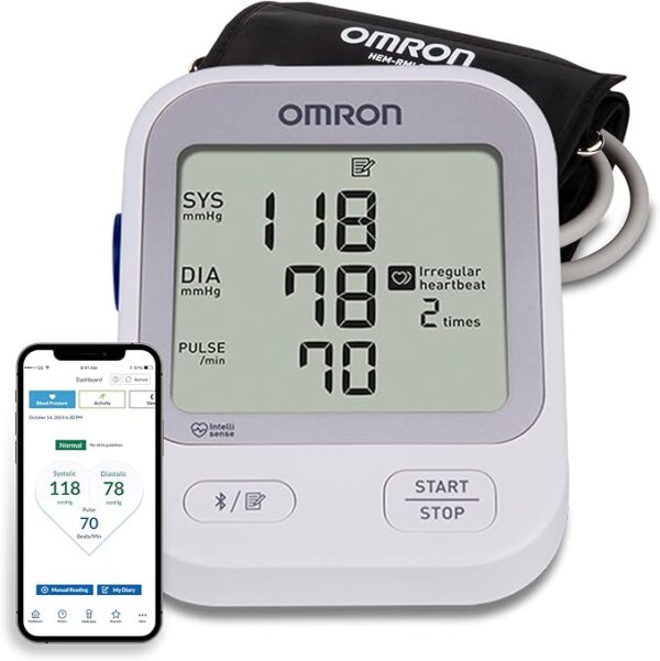 OMRON Silver Upper Arm Blood Pressure Monitor