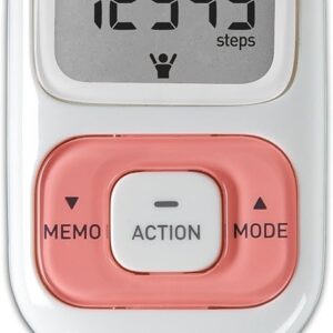 Omron Hj-203pk Activity Tracker, White W/Pink