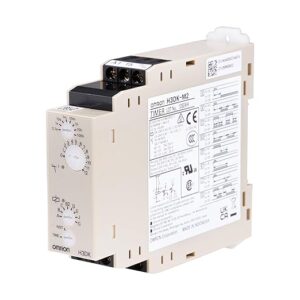 OMRON H3DK-M2 AC/DC24-240 0.1 S-1200 H, 22.5 MM, 24-240 VAC/DC, 8 Mode, DIN Rail Mount, DPDT, H3DK Series, Timer