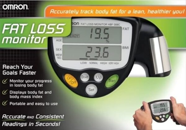 Omron Fat Loss Monitor, Bodylogic Body Fat Analyzer, (1 EACH, 1 EACH)