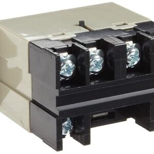 Omron G7L-2A-BUBJ-CB AC24 General Purpose Relay With Test Button, Class B Insulation, Screw Terminal, Upper Bracket Mounting, Double Pole Single Throw Normally Open Contacts, 71 mA Rated Load Current, 24 VAC Rated Load Voltage