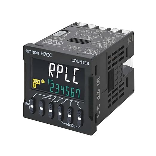 Omron H7CC-A Digital Counter, Screw terminals, 48x48 mm, 1-Stage, Power Supply 100-240 VAC OMRON Automation and Safety