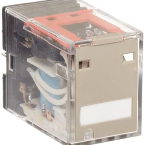 Omron MY4N AC110/120 (S) General Purpose Relay, Standard Coil Polarity, LED Indicator, Standard Type, Plug-In Socket/Solder Terminals, Quadruple Pole Double Throw Contacts, 9.9 to 10.8 mA at 50 Hz and 8.49 to 9.2 mA at 60 Hz Rated Load Current, 110 to 120 VAC Rated Load Voltage